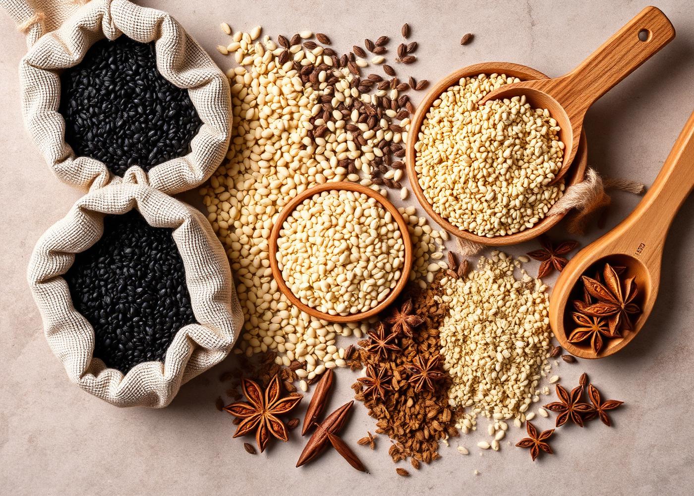 Egyptian seeds prepared for export